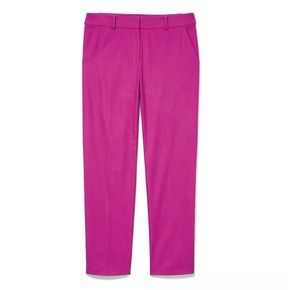 LOFT Pants - LOFT The Devlin Slim Fuchsia Dress Pants Size 14